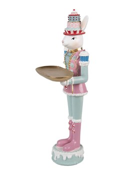 Clayre &amp; Eef Figurka dekoracyjna w kolorze jasnoróżowo-turkusowym - 9 x 25 x 8 cm ze sklepu Limango Polska w kategorii Dekoracje - zdjęcie 188369575