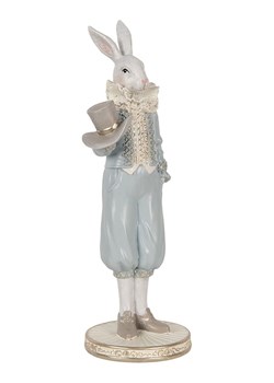 Clayre &amp; Eef Figurka dekoracyjna w kolorze błękitno-białym - 11 x 31 x 10 cm ze sklepu Limango Polska w kategorii Dekoracje - zdjęcie 188369618