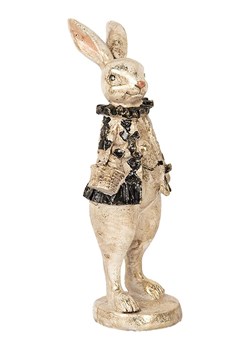 Clayre &amp; Eef Figurka dekoracyjna w kolorze beżowo-czarnym - 9 x 24 x 10 cm ze sklepu Limango Polska w kategorii Dekoracje - zdjęcie 188369638