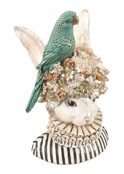 Clayre &amp; Eef Dekoracja w kolorze biało-turkusowym - 23 x 35 x 21 cm ze sklepu Limango Polska w kategorii Dekoracje - zdjęcie 188369646