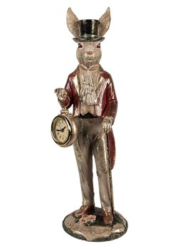 Clayre &amp; Eef Figurka dekoracyjna w kolorze beżowo-czerwonym - 13 x 39 x 12 cm ze sklepu Limango Polska w kategorii Dekoracje - zdjęcie 188369667