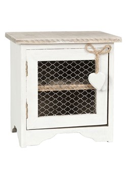 Clayre &amp; Eef Pojemnik w kolorze białym na jajka - 19 x 19 x 14 cm ze sklepu Limango Polska w kategorii Akcesoria i przechowywanie - zdjęcie 188369717