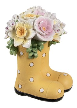 Clayre &amp; Eef Dekoracja w kolorze żółto-jasnoróżowym - 10 x 12 x 10 cm ze sklepu Limango Polska w kategorii Dekoracje - zdjęcie 188369879