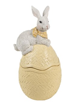 Clayre &amp; Eef Miska dekoracyjna w kolorze żółtym - 11 x 20 x 10 cm ze sklepu Limango Polska w kategorii Misy i tace dekoracyjne - zdjęcie 188369908