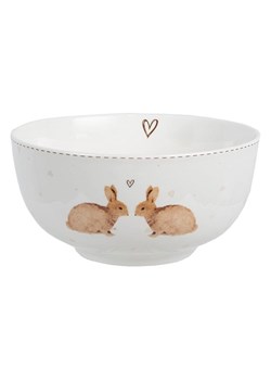 Clayre &amp; Eef Miska w kolorze biało-jasnobrązowym - Ø 14 cm ze sklepu Limango Polska w kategorii Naczynia - zdjęcie 188370145