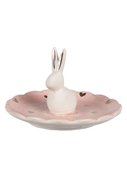 Clayre &amp; Eef Miska w kolorze biało-jasnoróżowym do serwowania - wys. 9 x Ø 14 cm ze sklepu Limango Polska w kategorii Misy i tace dekoracyjne - zdjęcie 188370147