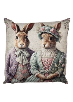 Clayre &amp; Eef Poszewka w kolorze kremowo-jasnobrązowym na poduszkę - 45 x 45 cm ze sklepu Limango Polska w kategorii Poduszki dekoracyjne - zdjęcie 188370286