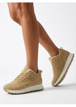 Royalfashion Jasnobrązowe buty sportowe damskie z ociepleniem Lahho ze sklepu royalfashion.pl w kategorii Buty sportowe damskie - zdjęcie 188372818