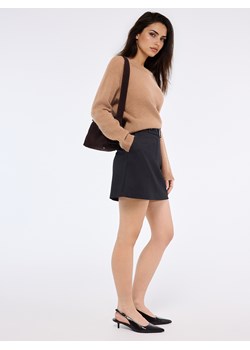 Mohito - Spódnica mini z paskiem - szary ze sklepu Mohito w kategorii Spódnice - zdjęcie 188373067