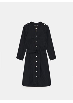 Mohito - Czarna koszulowa sukienka mini - czarny ze sklepu Mohito w kategorii Sukienki - zdjęcie 188373097