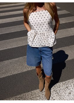 Mohito - Top w grochy - kremowy ze sklepu Mohito w kategorii Bluzki damskie - zdjęcie 188373119