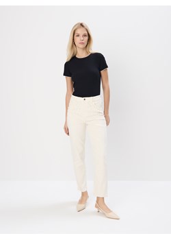 Mohito - Prążkowana czarna bluzka - czarny ze sklepu Mohito w kategorii Bluzki damskie - zdjęcie 188373246