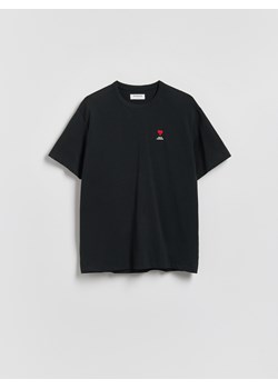 Reserved - T-shirt comfort fit - czarny ze sklepu Reserved w kategorii T-shirty męskie - zdjęcie 188373385