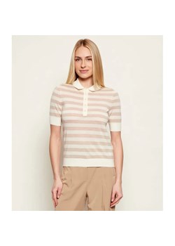 BOSS BLACK Wełniane polo Fidenka | Regular Fit ze sklepu Gomez Fashion Store w kategorii Bluzki damskie - zdjęcie 188373805