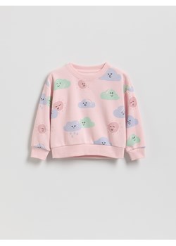 Reserved - Wzorzysta bluza - pastelowy róż ze sklepu Reserved w kategorii Bluzy dziewczęce - zdjęcie 188375116