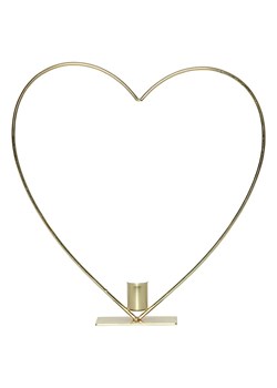 STAR Trading Dekoracyjna lampa LED "Flamme Heart" w kolorze złotym - 28 x 28 cm ze sklepu Limango Polska w kategorii Oświetlenie - zdjęcie 188375295