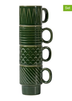 Sagaform Filiżanki (4 szt.) w kolorze zielonym do espresso - 100 ml ze sklepu Limango Polska w kategorii Dzbanki i zaparzacze - zdjęcie 188375368