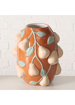 Boltze Wazon "Pear" w kolorze pomarańczowo-miętowo-kremowym - wys. 24 x Ø 21 cm ze sklepu Limango Polska w kategorii Wazony - zdjęcie 188375609