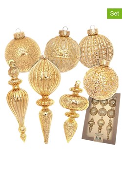 Krebs Glas Lauscha 9-częściowy zestaw w kolorze złotym ze sklepu Limango Polska w kategorii Dekoracje bożonarodzeniowe - zdjęcie 188375688