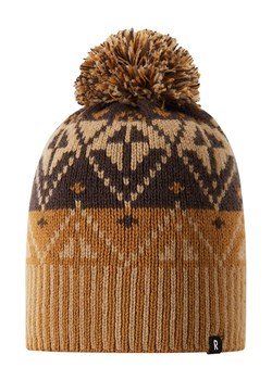 Reima Wełniana czapka "Pohjoinen" w kolorze jasnobrązowym ze sklepu Limango Polska w kategorii Czapki dziecięce - zdjęcie 188375758