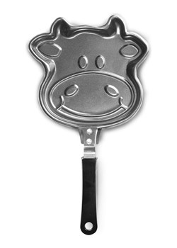 Ibili Patelnie (2 szt.) "Cowshape" w kolorze srebrno-czarnym - 15 x 16,5 cm ze sklepu Limango Polska w kategorii Garnki - zdjęcie 188375968