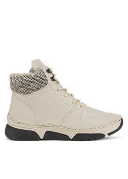 Trzewiki Rieker 45955-60 Beżowy ze sklepu eobuwie.pl w kategorii Botki - zdjęcie 188376076