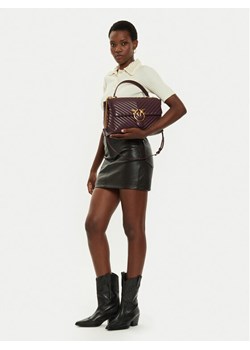 Torebka Pinko Love Lady Puff Big Cl 100042 A0GK Brązowy ze sklepu eobuwie.pl w kategorii Listonoszki - zdjęcie 188376085