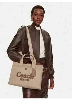 Torebka Coach Cargo CP158 Beżowy ze sklepu eobuwie.pl w kategorii Torby Shopper bag - zdjęcie 188376095