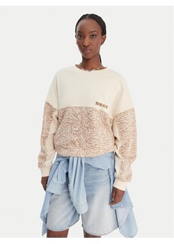 Roxy Bluza ERJFT05040 Beżowy Relaxed Fit ze sklepu MODIVO w kategorii Bluzy damskie - zdjęcie 188376316