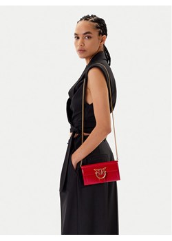 PINKO Torebka Love One Wallet C PE25 PLTT 100062 A1UV Czerwony ze sklepu MODIVO w kategorii Kopertówki - zdjęcie 188376368