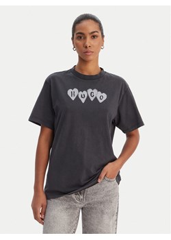 HUGO T-Shirt Vintage 50561164 Czarny Relaxed Fit ze sklepu MODIVO w kategorii Bluzki damskie - zdjęcie 188376457