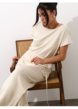 Mohito - Beżowa bluzka z wiązaniem - beżowy ze sklepu Mohito w kategorii Bluzki damskie - zdjęcie 188377156