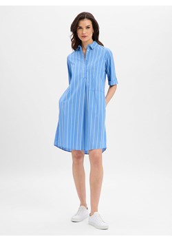 Marie Lund Damska sukienka koszulowa Kobiety Bawełna niebieski w paski ze sklepu vangraaf w kategorii Sukienki - zdjęcie 188377276