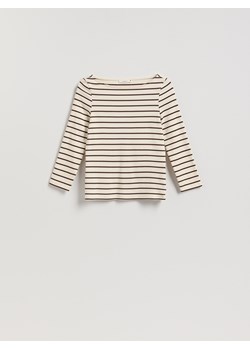 Reserved - Bawełniany longsleeve - wielobarwny ze sklepu Reserved w kategorii Bluzki damskie - zdjęcie 188377318