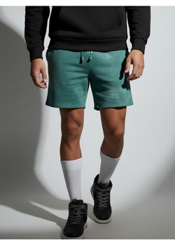 Sinsay - Luźne szorty wiązane w talii - zielony ze sklepu Sinsay w kategorii Spodenki męskie - zdjęcie 188378196