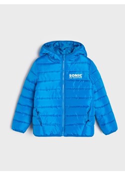 Sinsay - Pikowana kurtka z kapturem 3D Sonic the Hedgehog - niebieski ze sklepu Sinsay w kategorii Kurtki chłopięce - zdjęcie 188378218