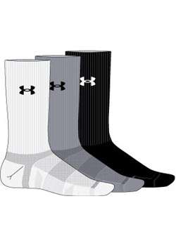 Skarpety treningowe uniseks Under Armour UA Performance bawełna 3p Crw - multikolor ze sklepu Sportstylestory.com w kategorii Skarpetki damskie - zdjęcie 188378376