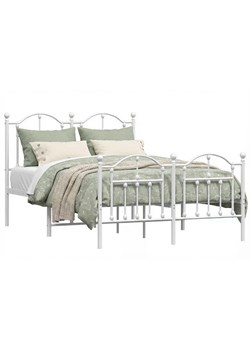 Białe metalowe łóżko industrialne 120x200 cm R2-H80 ze sklepu Edinos.pl w kategorii Łóżka i materace - zdjęcie 188378398