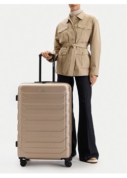Walizka duża GINO ROSSI C-GIN-L-002-05-GOLD Złoty ze sklepu eobuwie.pl w kategorii Walizki - zdjęcie 188378777