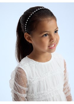 Reserved - Tiulowa sukienka z haftem - biały ze sklepu Reserved w kategorii Sukienki dziewczęce - zdjęcie 188379437