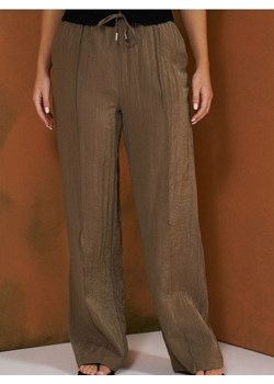 Sinsay - Wiskozowe spodnie wide leg - zielony ze sklepu Sinsay w kategorii Spodnie damskie - zdjęcie 188379638