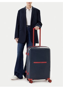 Walizka średnia Beverly Hills Polo Club CEO-BHPC-WAL-005-M Granatowy ze sklepu eobuwie.pl w kategorii Walizki - zdjęcie 188379686