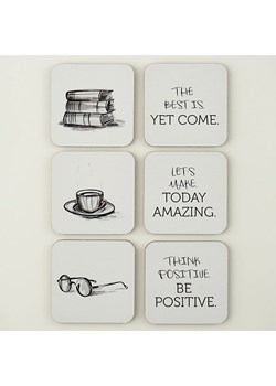 BELLA MAISON Podkładki (6 szt.) w kolorze białym - 10 x 10 cm ze sklepu Limango Polska w kategorii Akcesoria kuchenne - zdjęcie 188379779