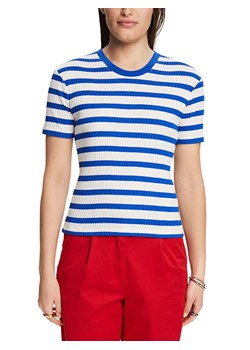 ESPRIT Koszulka w kolorze niebiesko-białym ze sklepu Limango Polska w kategorii Bluzki damskie - zdjęcie 188381377