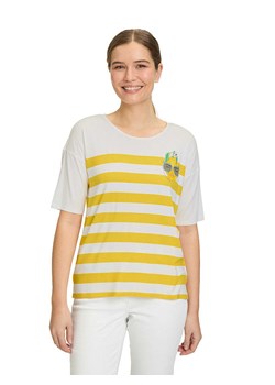 Betty Barclay Koszulka w kolorze biało-żółtym ze sklepu Limango Polska w kategorii Bluzki damskie - zdjęcie 188381475