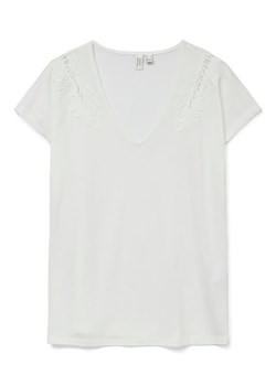 Vero Moda Koszulka w kolorze białym ze sklepu Limango Polska w kategorii Bluzki damskie - zdjęcie 188381546