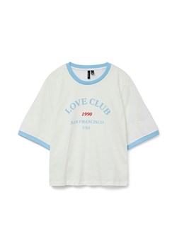 Vero Moda Koszulka w kolorze biało-błękitnym ze sklepu Limango Polska w kategorii Bluzki damskie - zdjęcie 188381569