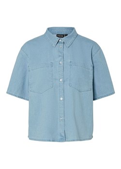 Pieces Koszulka "Tula" w kolorze błękitnym ze sklepu Limango Polska w kategorii Bluzki damskie - zdjęcie 188381679