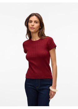 ONLY Koszulka w kolorze bordowym ze sklepu Limango Polska w kategorii Bluzki damskie - zdjęcie 188381806