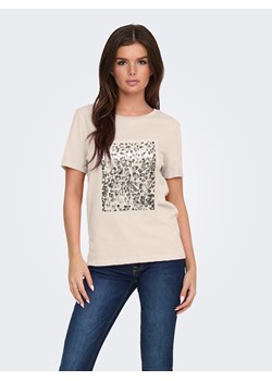 JDY Koszulka w kolorze beżowym ze sklepu Limango Polska w kategorii Bluzki damskie - zdjęcie 188381928